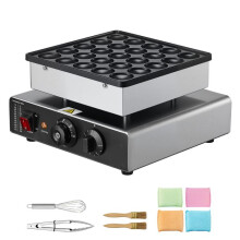 Mini Elektrische Crêpe Maker-Duoku-Pannenkoekenapparaat 25PCS van 43 mm-met Anti-aanbak RVS Rooster