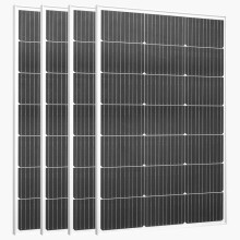 Painel Solar Monocristalino-Duoku-4 Peças 100 W-Rendimento de 23 %-Conectores MC4 Estáveis-À Prova D'Água IP65