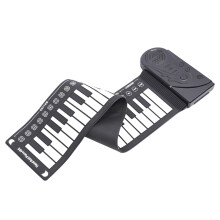 49 Keys Roll Up Piano Keyboard, Portable Electronic Piano with 16 Tones 10 Rhythms Recording Playback for Beginners