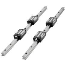 Trilhos de Guia Linear HGR20-Duoku-600 mm-2 Peças com 4 Blocos de Rolamento Integrado-Adequados para Projetos CNC