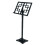Adjustable Solid Wood Music Stand with Stable Height Lock, Dual Stand Mode, Foldable Portable Design, Black 1