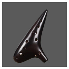 Professional Ceramic Ocarina AC Tone with Rich Resonant Sound and Ergonomic Grip for Beginners
