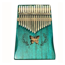 Kalimba Thumb Piano 17 Keys Handmade Wooden Instrument with Clear Natural Tone for Beginners