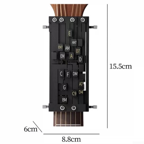 Guitar Chord Trainer for Beginners, Fast Chord Practice Tool and Muscle Memory Builder, Black 1