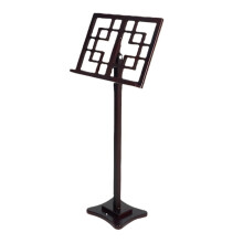 Foldable Adjustable Solid Wood Music Stand for Sheet Music Guqin Erhu, Antique Portable Design (Purple)