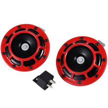 12V Dual Tone Car Horn Loud Compact Design for Cars Trucks Motorcycles with Easy Mounting
