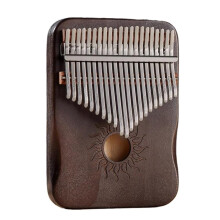 Kalimba 17 Keys Solid Maple Body with Sound Hole for Beginners and Professional 21 Key Option