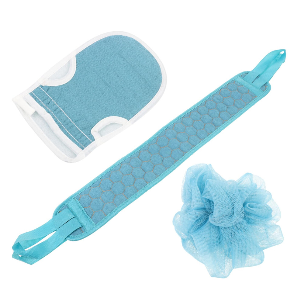 Exfoliating Back Scrubber Set with Bath Towel for Deep Back Cleaning and Skin Cleansing