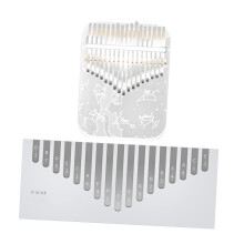Kalimba Thumb Piano 17 Key Acrylic Transparent Body with Tuning Hammer and Case for Beginners