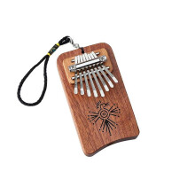 8 Key Mini Kalimba Thumb Piano for Beginners with Easy Learning Keys and Resonant Harplike Sound
