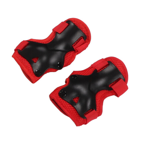 7 piezas/set 520 g Rojo para niños Casco Rodilleras y coderas 2