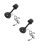 2Pièces Scanner Code-Barres ABS Noir Anti-Choc Pour Supermarché 6