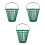 3Pièces Ball Basket Vert, Seau Portable Pour De Golf 5