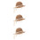 3Pièces Chapeaux Tressée Style Estival 8