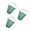 3Pièces Ball Basket Vert, Seau Portable Pour De Golf 6