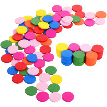 300Pièces Rondins De Bois Colorés Décoration Enfants
