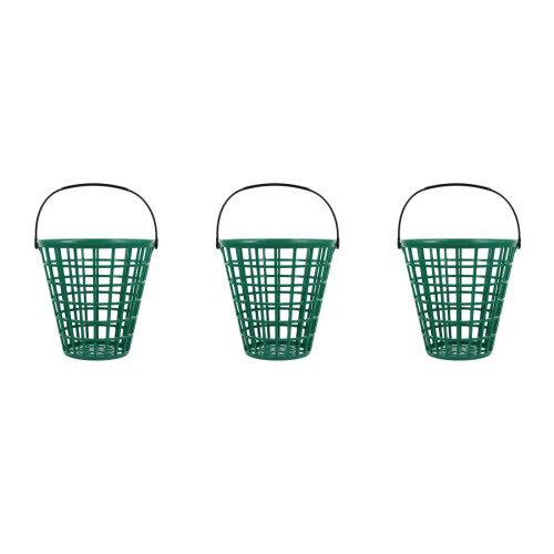 3Pièces Ball Basket Vert, Seau Portable Pour De Golf 1