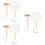 3Pièces Fournitures DIY Éventail En , Kit Complet Durable 7