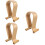 3Pièces Support Casque Bois Clair Stable Pour Usage 7