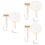 3Pièces Fournitures DIY Éventail En , Kit Complet Durable 6