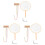 3Pièces Fournitures DIY Éventail En , Kit Complet Durable 2