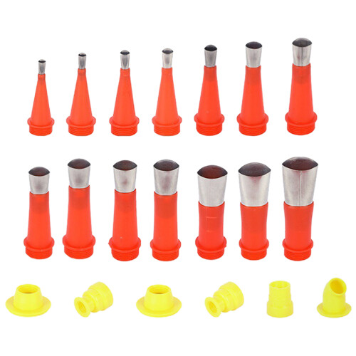 4Ensembles Kit De Pistolets À Joint En Acier Inoxydable Rouge Durable