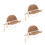 3Pièces Chapeaux Tressée Style Estival 5