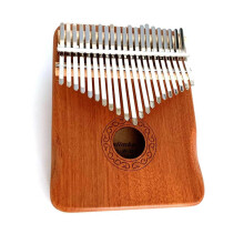 21 Key Kalimba Thumb Piano Solid Wood Instrument with Bright Sound Bag and Songbook