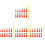 4Ensembles Kit De Pistolets À Joint En Acier Inoxydable Rouge Durable 4