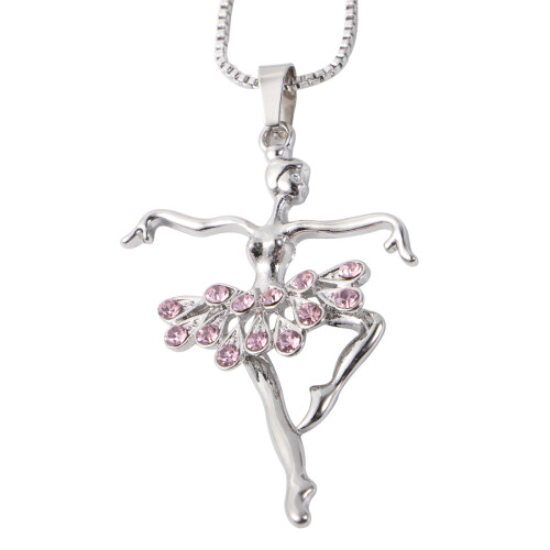 2Pièces Ballet Pendentif Ballerine Décor Élégant