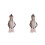 2Pièces Bonnet Et Écharpe Rose Tricoté 5