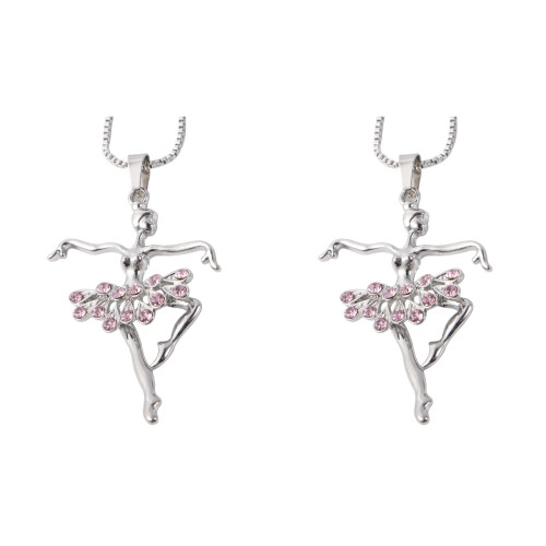 2Pièces Ballet Pendentif Ballerine Décor Élégant 1