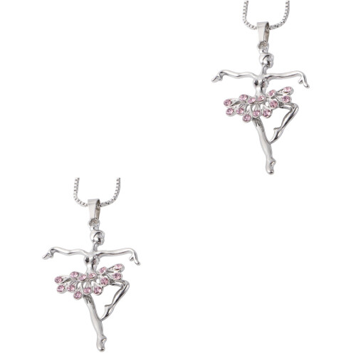 2Pièces Ballet Pendentif Ballerine Décor Élégant 2
