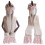 2Pièces Bonnet Et Écharpe Rose Tricoté 2