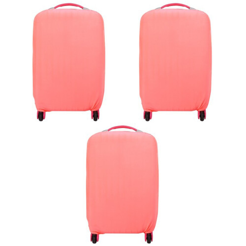 3Pièces Couvre Bagage Rose Anti- Housse Élastique 2