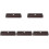 5Pièces Étuis Transport Harmonica Noir Compact Protection Anti-Chocs 2