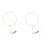 2Pièces Éventails Créatifs Bois Multicolores Pour Activités Manuelles 2