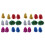 24Pièces Pompons Cheer Colorés Usage 2