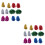 24Pièces Pompons Cheer Colorés Usage 6