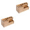 2Pièces Support Bois Rangement Peignes Ciseaux Accessoires Coiffeur 4
