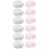 12Pièces Bonnet De Douche Femme Design Mode 3