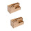 2Pièces Support Bois Rangement Peignes Ciseaux Accessoires Coiffeur 6
