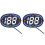 2Pièces Compteur Vitesse Digital Auto Noir Pièce+abs GPS Hud 3