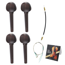 2Ensembles Ensemble Accessoires Violon Ébène Texture Bois Élégante