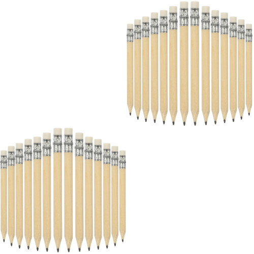 100Pièces Crayons Khaki Courts Enfants Bois Effaçables Usage 2