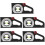 5Pièces Compteur Angle Toit Résistant Mesure Usage Extérieur 7