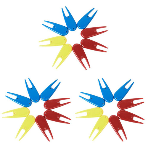 24Pièces Outil Divot Golf Compact Avec Assorti Coloré 1