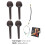2Ensembles Ensemble Accessoires Violon Ébène Texture Bois Élégante 2