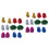 24Pièces Pompons Cheer Colorés Usage 4