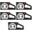 5Pièces Compteur Angle Toit Résistant Mesure Usage Extérieur 8